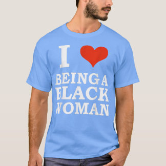 黒人女性が好き黒人は美しいプリド Tシャツ