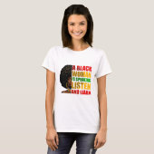 黒人女性が語る 聞いて学ぶ アフロセントリズム Tシャツ (正面フル)