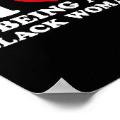 黒人女性であることを愛しています 黒人プライドの歴史 月 ポスター (角)