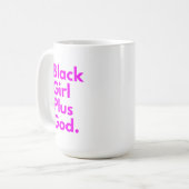 黒人女性と神 コーヒーマグカップ (正面左)