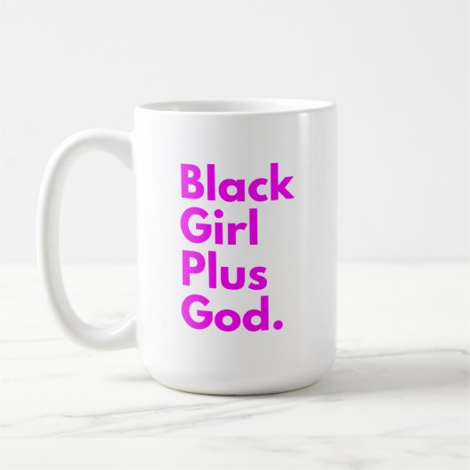 黒人女性と神 コーヒーマグカップ (左)