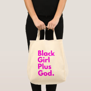 黒人女性と神 トートバッグ