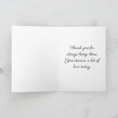 黒人女性と風船 ガレンティンの日 カード (内部)