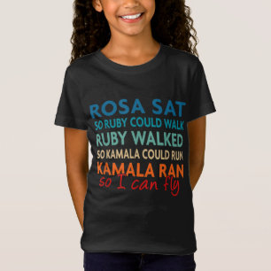 黒人女性に力を与える黒い歴史 Tシャツ