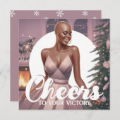 黒人女性のがんサバイバーの喜び シーズンカード (正面/裏面)