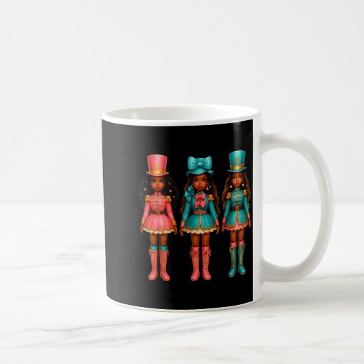 黒人女性のくるみ割り人形 クリスマス NK クルミ割り人形 Xmas コーヒーマグカップ (右)