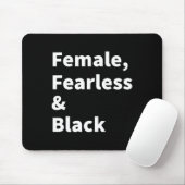 黒人女性のためのブラックプライド 恐れ知らずの黒人女性 マウスパッド (マウス)