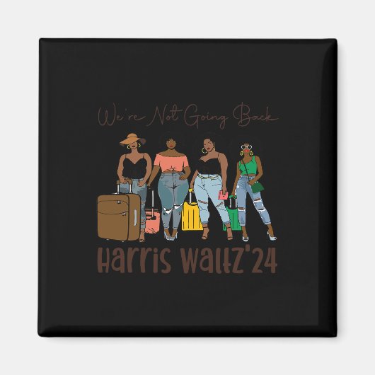 黒人女性のように戻らないカマラハー マグネット (正面)