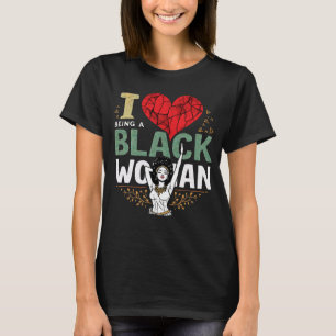 黒人女性のエンパワーメントが大好き Tシャツ