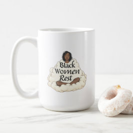 黒人女性の休息 コーヒーマグカップ