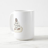 黒人女性の休息 コーヒーマグカップ (正面左)