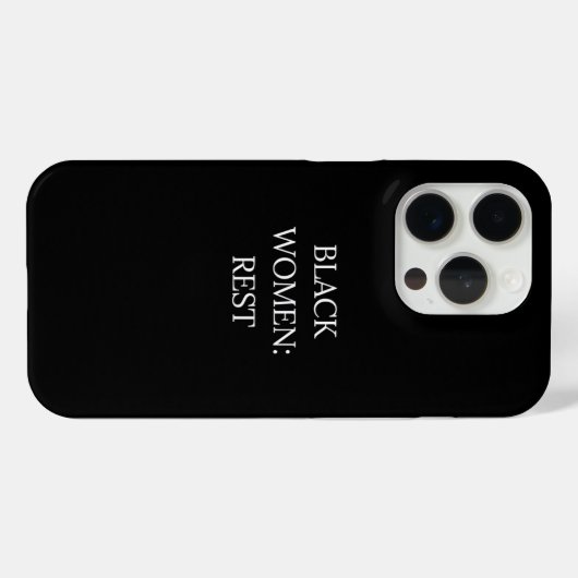 黒人女性の休息 Phone Case Case-Mate iPhoneケース (裏面 (横))