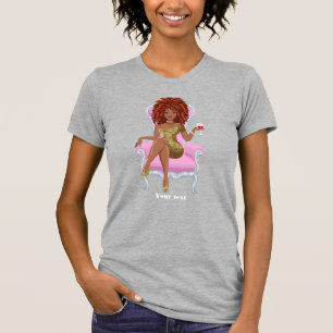 黒人女性の女王 Tシャツ