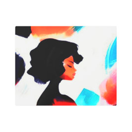 黒人女性の歴史の月抽象芸術メタルウォールアート メタルプリント