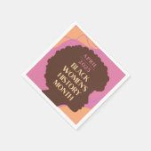 黒人女性の歴史月間 スタンダードカクテルナプキン (角)