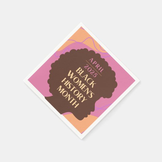 黒人女性の歴史月間 スタンダードカクテルナプキン (角)