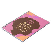 黒人女性の歴史月間 ノートブック (左側)