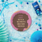 黒人女性の歴史月間 ペーパープレート (パーティー)