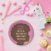 黒人女性の歴史月間 ペーパープレート (パーティー)