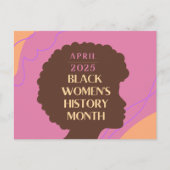 黒人女性の歴史月間 ポストカード (正面)