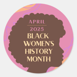 黒人女性の歴史月間 ラウンドシール