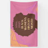 黒人女性の歴史月間 横断幕 (縦)