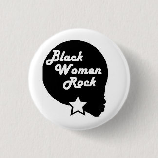 黒人女性の石! 缶バッジ