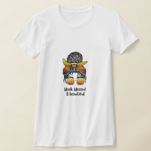 黒人女性の祝福と美を讃えるTシャツ Tシャツ