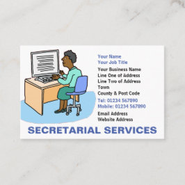 黒人女性の秘書サービス 名刺