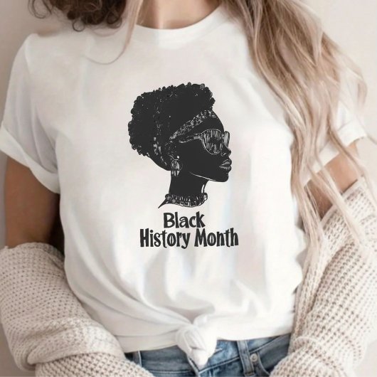 黒人女性の自画像 ブラックヒストリー月間 Tシャツ
