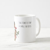黒人女性の薔薇の香り コーヒーマグカップ (正面右)