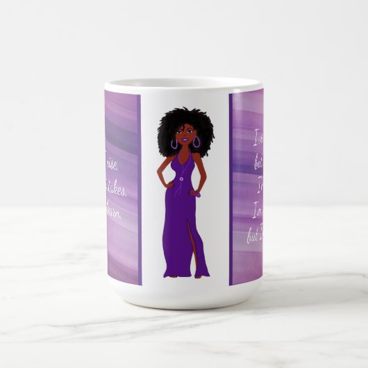 黒人女性の魔法のマグカップ コーヒーマグカップ (中央)