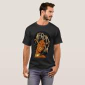 黒人女性の魔法、ぽってりとした唇、黒人女性、メラニン Tシャツ (正面フル)