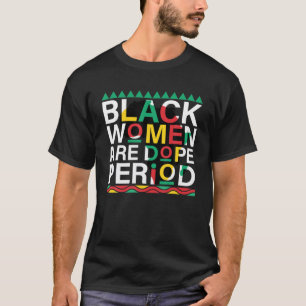 黒人女性はドーピングプライドの黒人史の月 Tシャツ