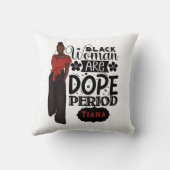 黒人女性はメドーピングロニン少女 クッション (裏面)