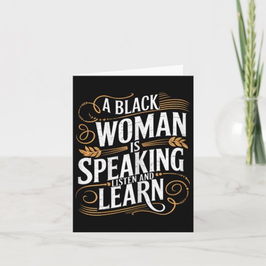 黒人女性は話人の聞学ともの カード (正面)