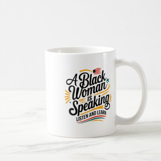黒人女性は話人の聞学ともの コーヒーマグカップ (右)
