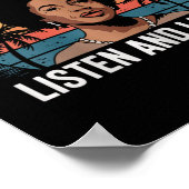 黒人女性は話人の聞学ともの ポスター (角)