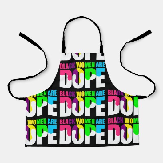 黒人女性は黒いドーピングプライドの歴史 エプロン (正面)