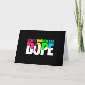 黒人女性は黒いドーピングプライドの歴史 カード (正面)