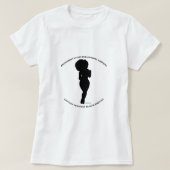 黒人女性は…  Tシャツ (デザイン正面)