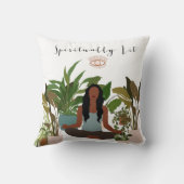 黒人女性めい想装飾用クッション クッション (裏面)