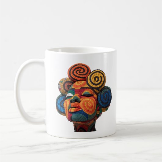 黒人女性を祝うマグカップ コーヒーマグカップ (左)