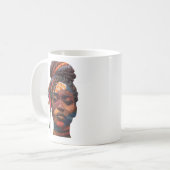 黒人女性を祝うマグカップ コーヒーマグカップ (正面左)