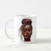 黒人女性を祝うマグカップ コーヒーマグカップ (左)