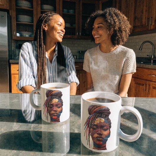 黒人女性を祝うマグカップ コーヒーマグカップ