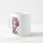 黒人女性を称えるコーヒーマグ コーヒーマグカップ (正面左)