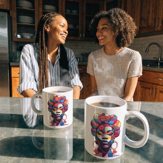 黒人女性を称えるコーヒーマグ コーヒーマグカップ