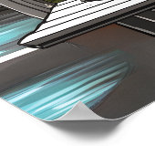 黒人女性アフリカ系アメリカ人スケッチポスタープリント ポスター (角)