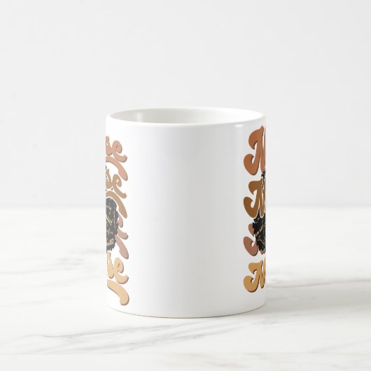 黒人女性アフロナースアフリカンアメリカンナース コーヒーマグカップ (中央)